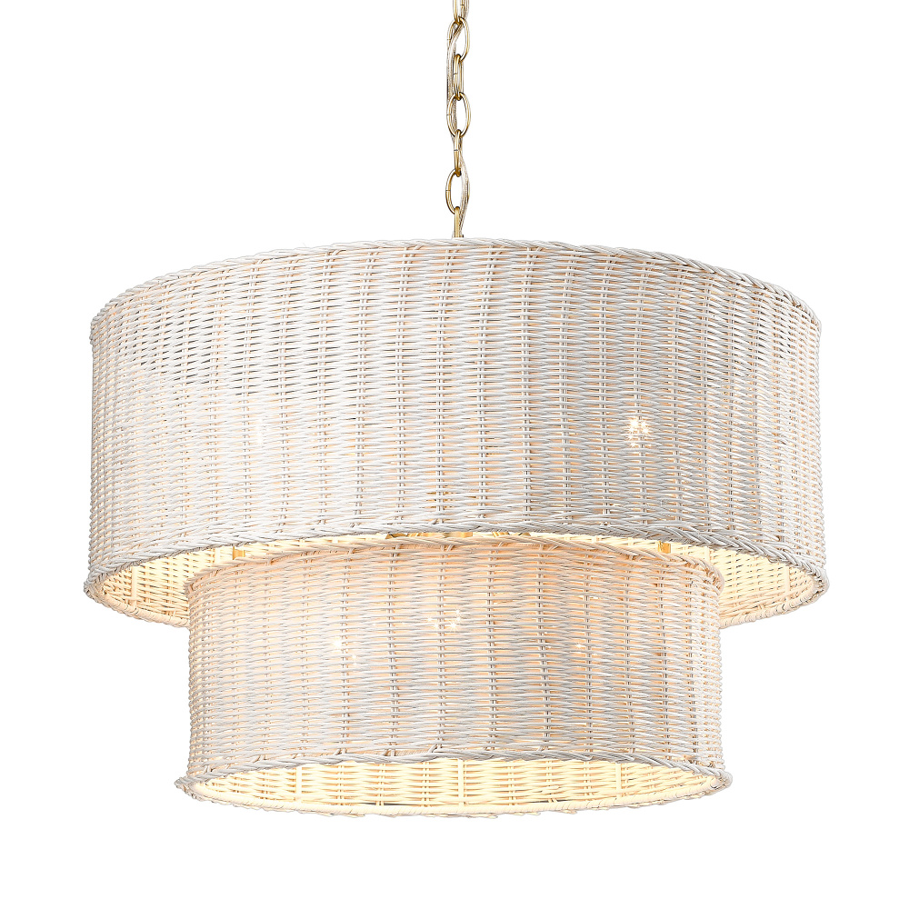 Golden Lighting Erma 6-light Chandelier in Brushed Champagne Brass